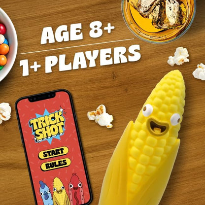 Chicken vs Hot Dog Corn Cob Solo: The Ultimate Challenge Party Game for Flipping-Fun Families. Perfect Board Game for Outdoor Play, Garden Parties and Game Nights