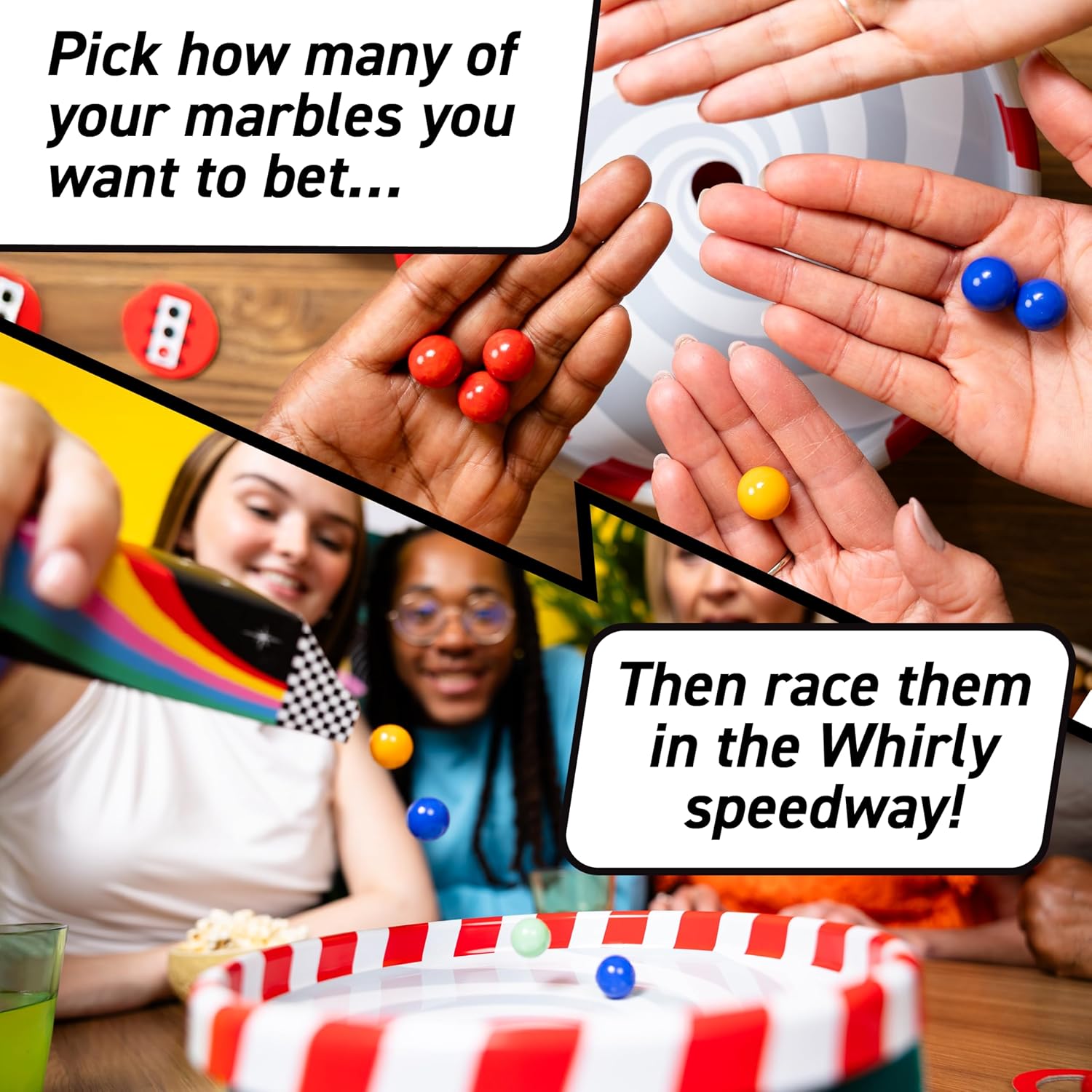 Whirly Derby: The All Action Racing Game | New Family Board Game, for 2-6 players, Age 8+
