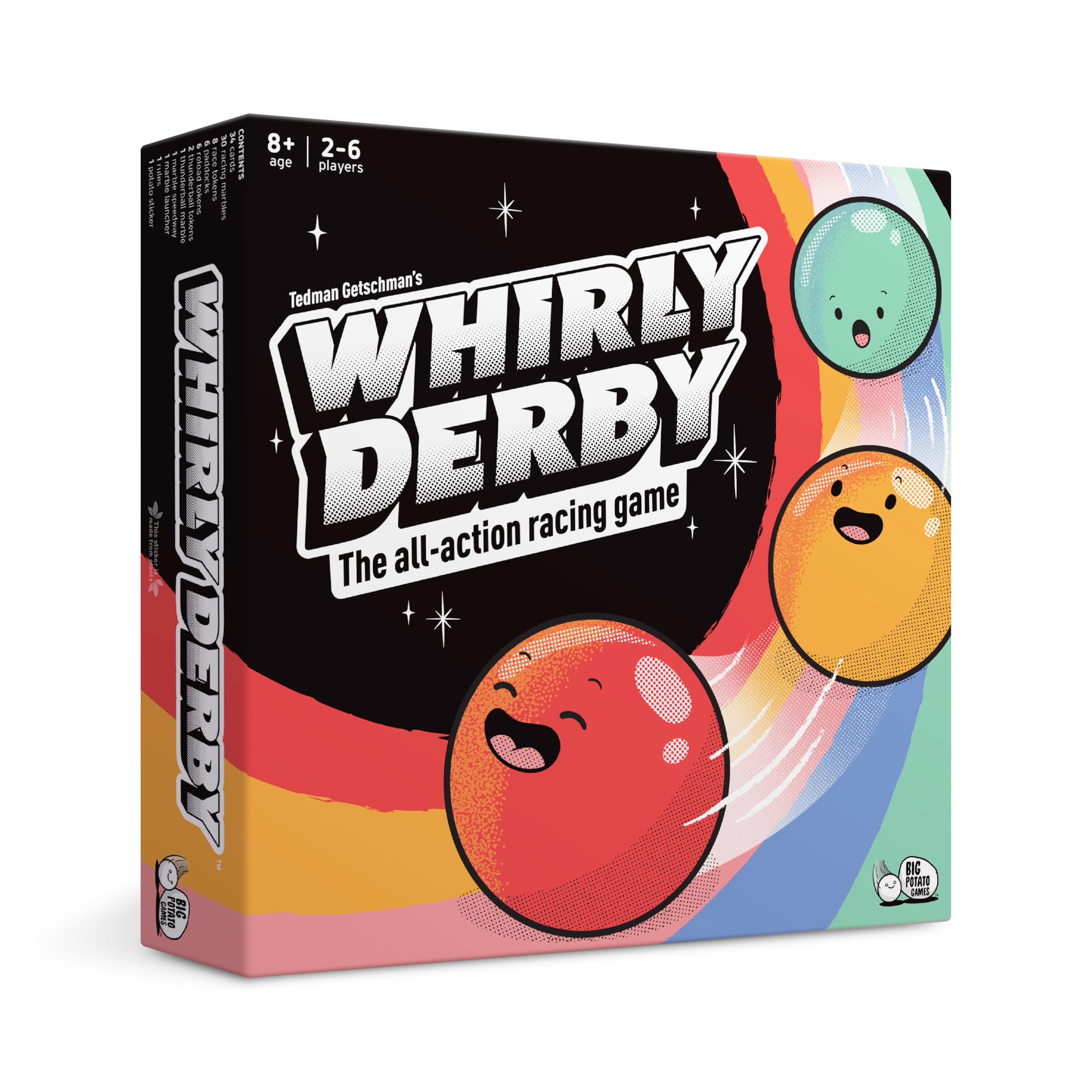 Whirly Derby: The All Action Racing Game | New Family Board Game, for 2-6 players, Age 8+