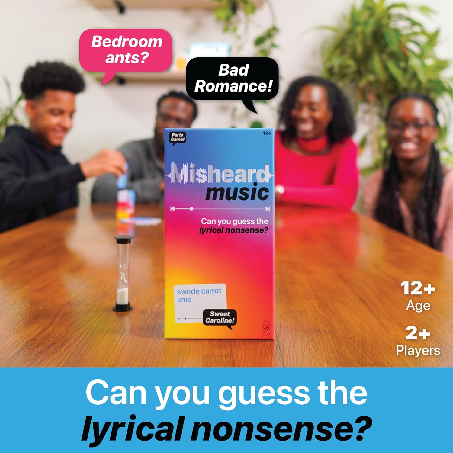 Lucky Egg Misheard Music Game – Guess the Song or Artist w/ 500 Lyrical Nonsense Cards – Hilarious Family Games for Kids and Adults – Play in Teams – Fun Music Games for Karaoke & Party Entertainment