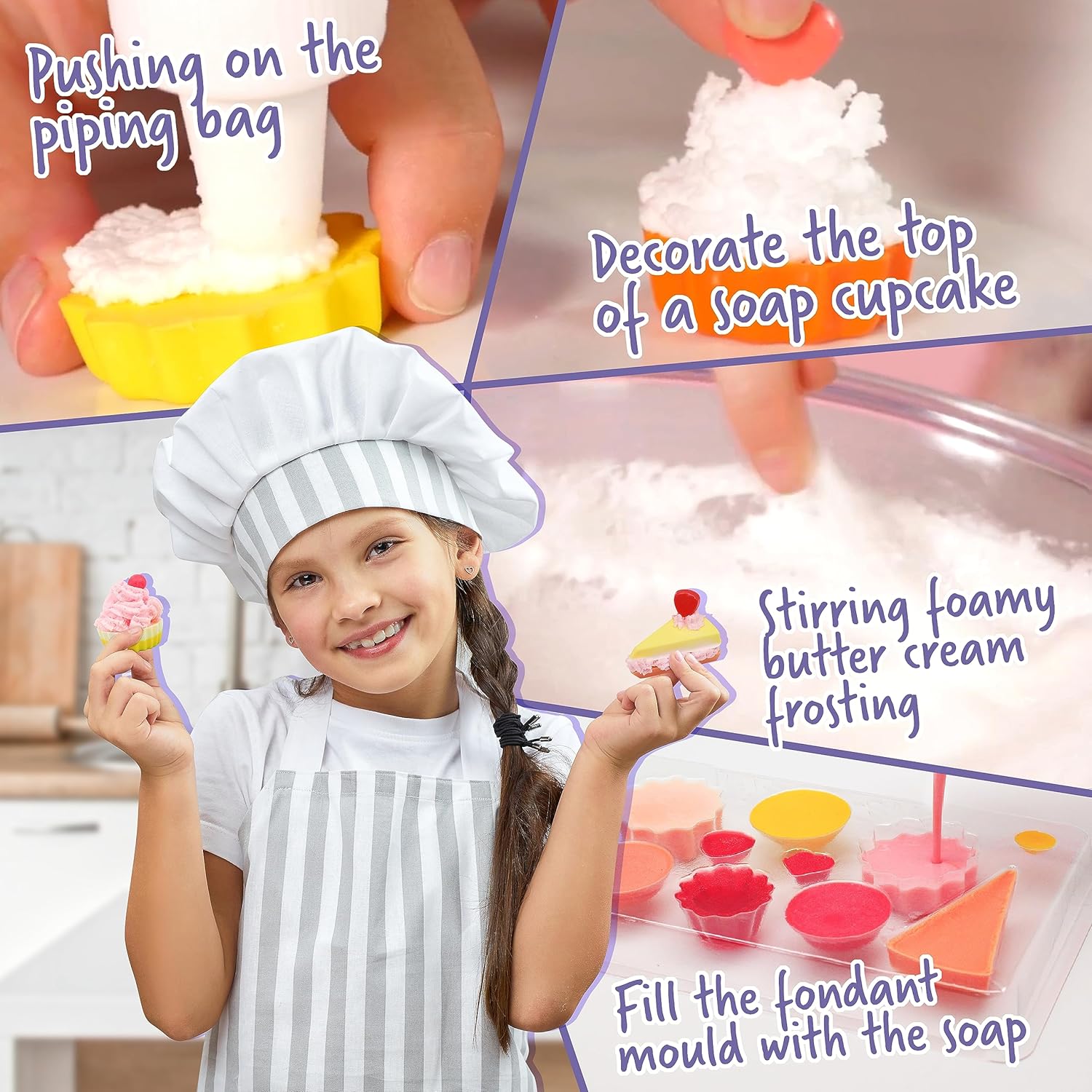 WILD! Science Soap Studio - STEM Learning Kit for Kids - Ages 8 + - Create Designer Soaps Using Cupcake Moulds - Girls Birthday Presents - Fun Gifts for Girls - Learn Cosmetic Science - Kids craft kit