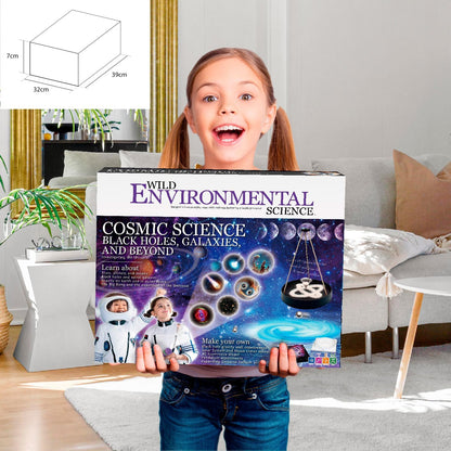 Wild Environmental Science KIDS SPACE KIT - Explore Black Holes Age 8+ & Stellar Experiments - Fun Science Experiments for Kids - Build Planets & Stars - Space Toys & Kids Activities - Ages 8 +