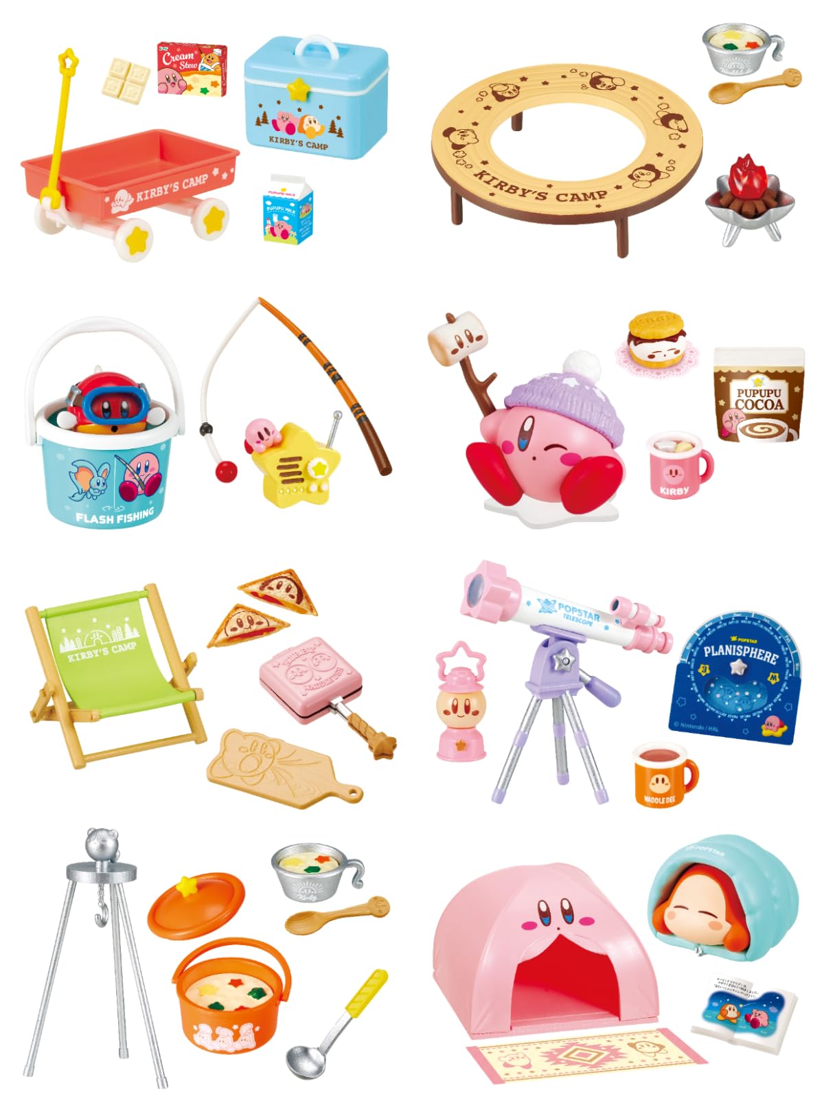 Re-Ment Kirby Starry Sky Camp 1 Box 4.8 x 5.5 x 24.5 cm (120 x 145 x 245 mm) ATBC-PVC, ABS
