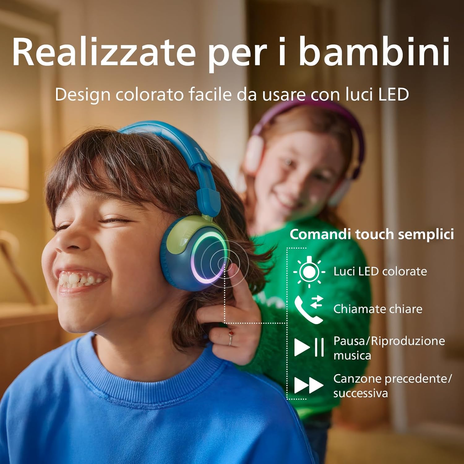Cuffie On Ear Wrls Bambini Ottanio