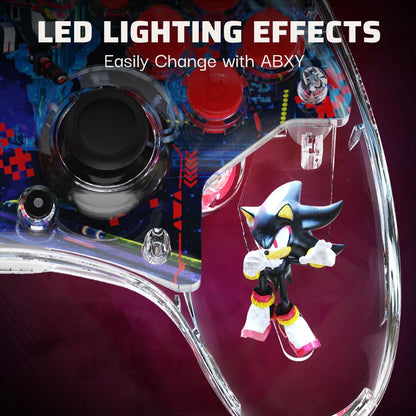 PDP REALMz™ Wireless Nintendo Switch Pro Controller, Rechargeable LED, Licensed for Nintendo Switch|Lite|OLED: Sonic Shadow Space Colony ARK (with Full Motion Controls