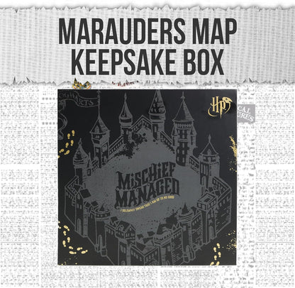 Harry Potter Marauders Map Stationery Set, Notebook Wand Pen Stickers and Stationery Writing Supplies, Novelty Merchandise and Gift