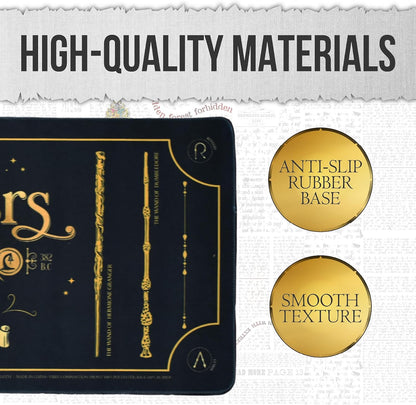 Harry Potter Jumbo Desk Mat, Large Gaming Mouse Pad, Non-Slip Neoprene, 70 x 30 Centimetres - Ollivanders Wands