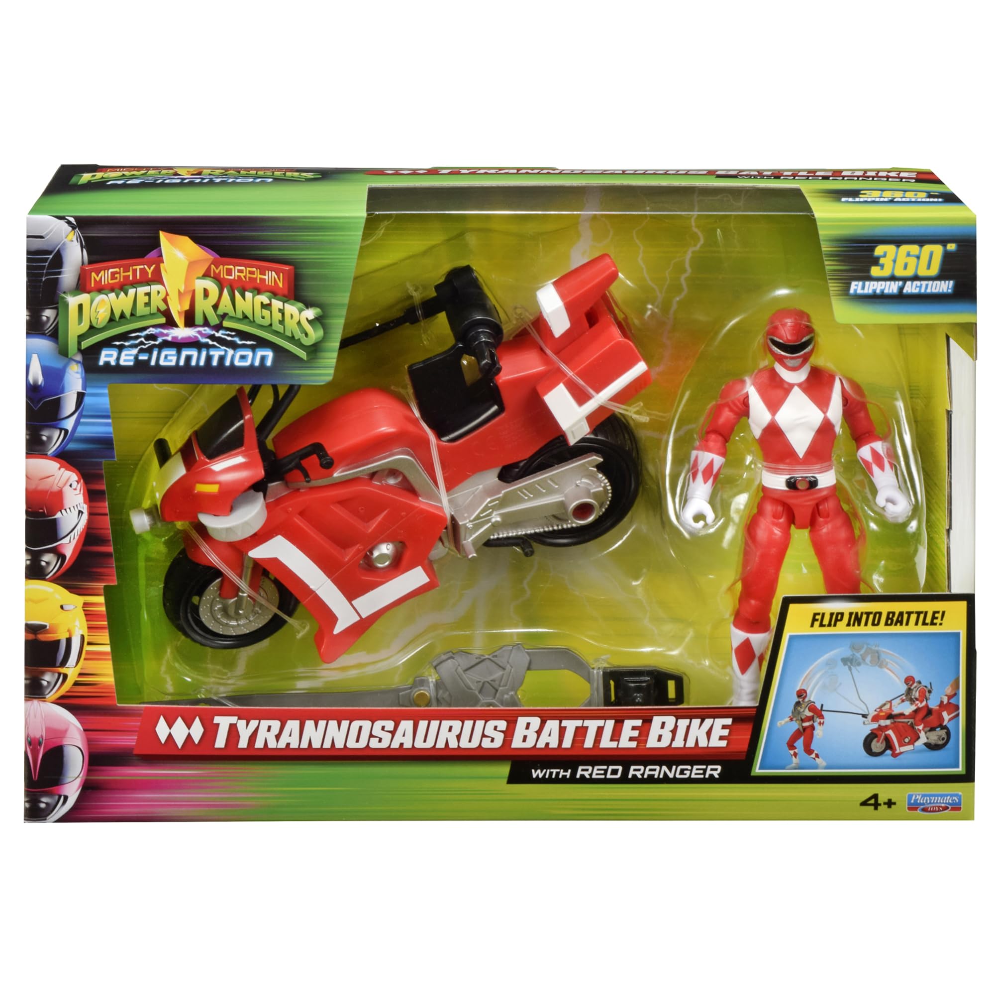 Mmpr Battle Bike With Red Ranger