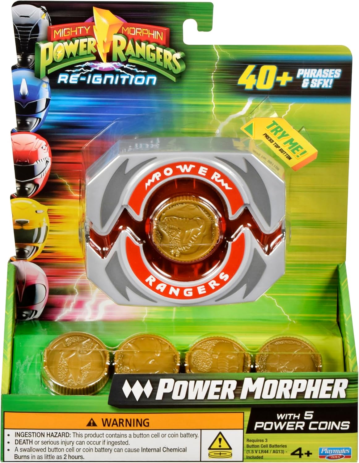 Power Rangers Mighty Morphin Power Morpher Role Play with 5 Power Coins
