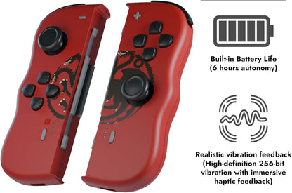 HBO Game of Thrones Targaryen Wireless TwinPads for Nintendo Switch – Red