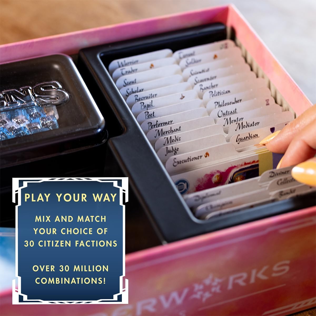 Citizens of The Spark Board Game | Strategy Card-Drafting Game of Clever Combos | Competitive Tableau Builder | Fantasy Sci-fi Animals | 1-5 Players Ages 14+ | 45-60 Minutes | Thunderworks Games