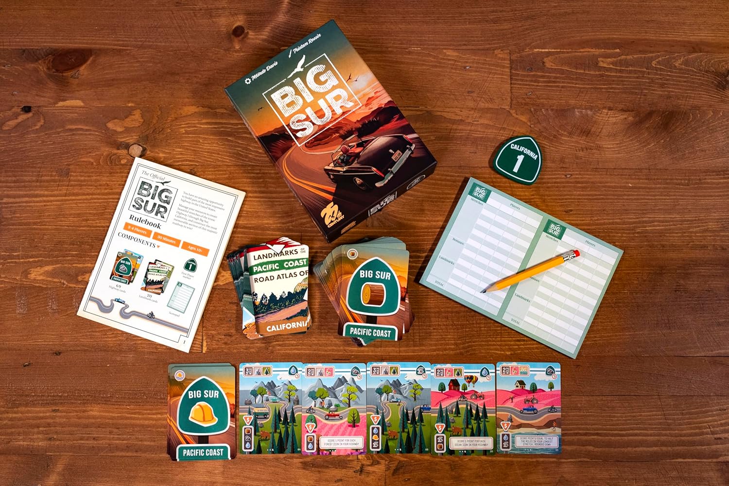 25th Century Games - Big Sur, Ages 10 and Up, 2 to 4 Players