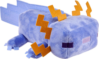 Mattel Minecraft Plush Toy, Collectible Blue Axolotl Soft Doll Inspired by Video Game Character, 8-inch, JDH77