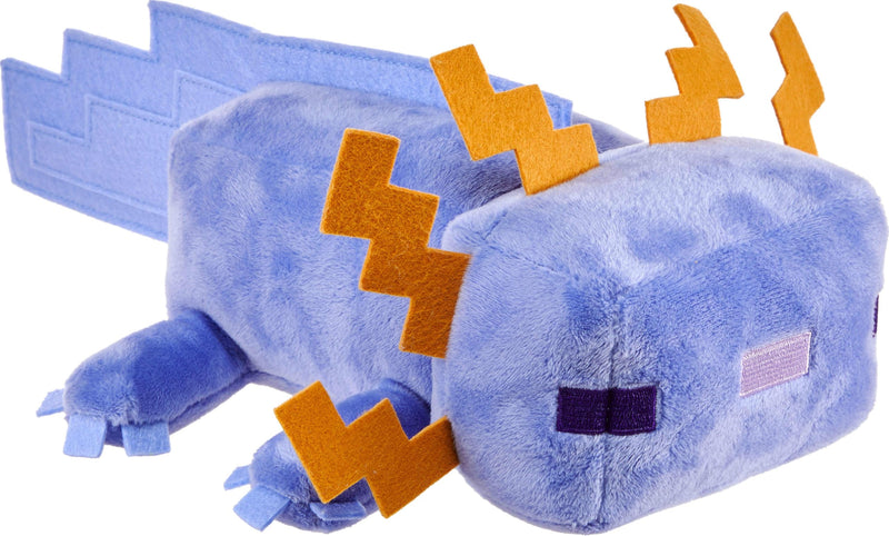 Mattel Minecraft Plush Toy, Collectible Blue Axolotl Soft Doll Inspired by Video Game Character, 8-inch, JDH77