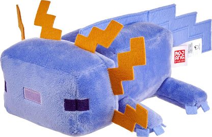 Mattel Minecraft Plush Toy, Collectible Blue Axolotl Soft Doll Inspired by Video Game Character, 8-inch, JDH77