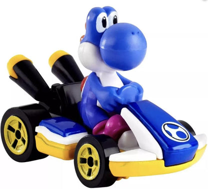 Hot Wheels Mariokart - Blue Yoshi Standard Kart