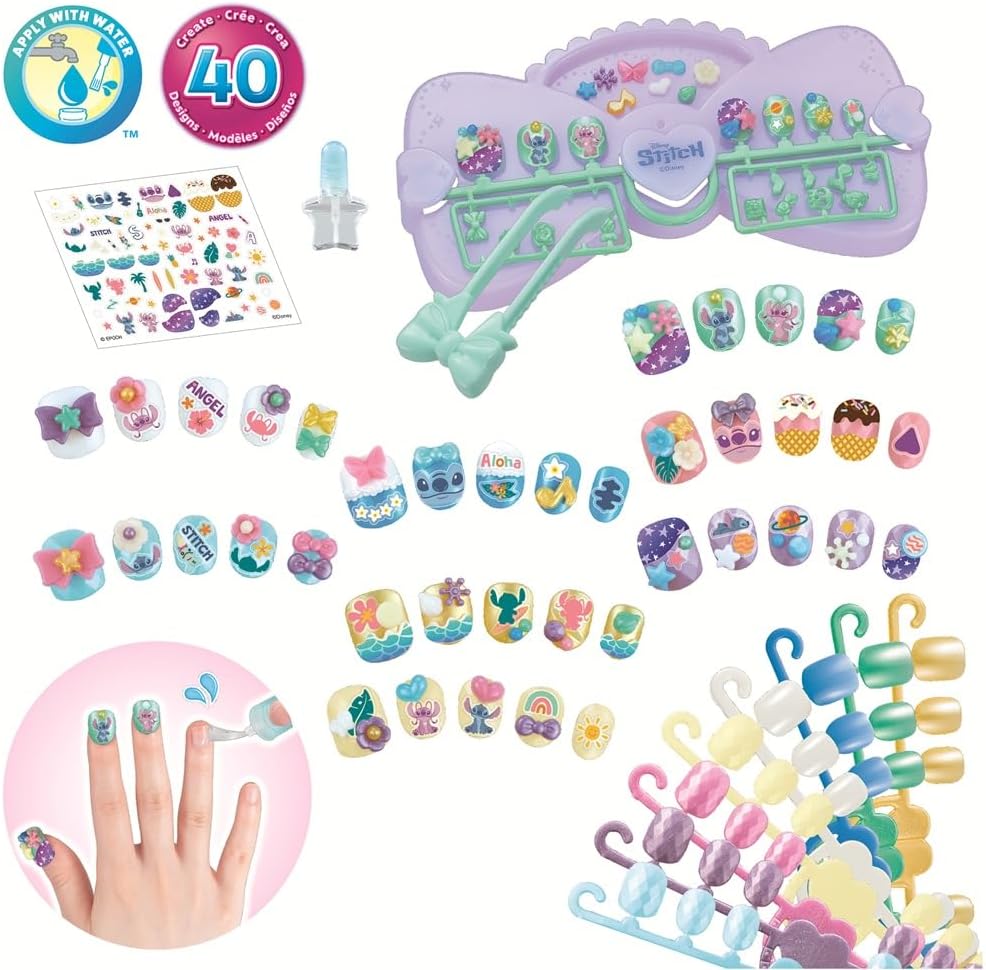 Aquabeads - 35121 Stitch Nail Designer Kit - Arts & Crafts Bead Activity Toy