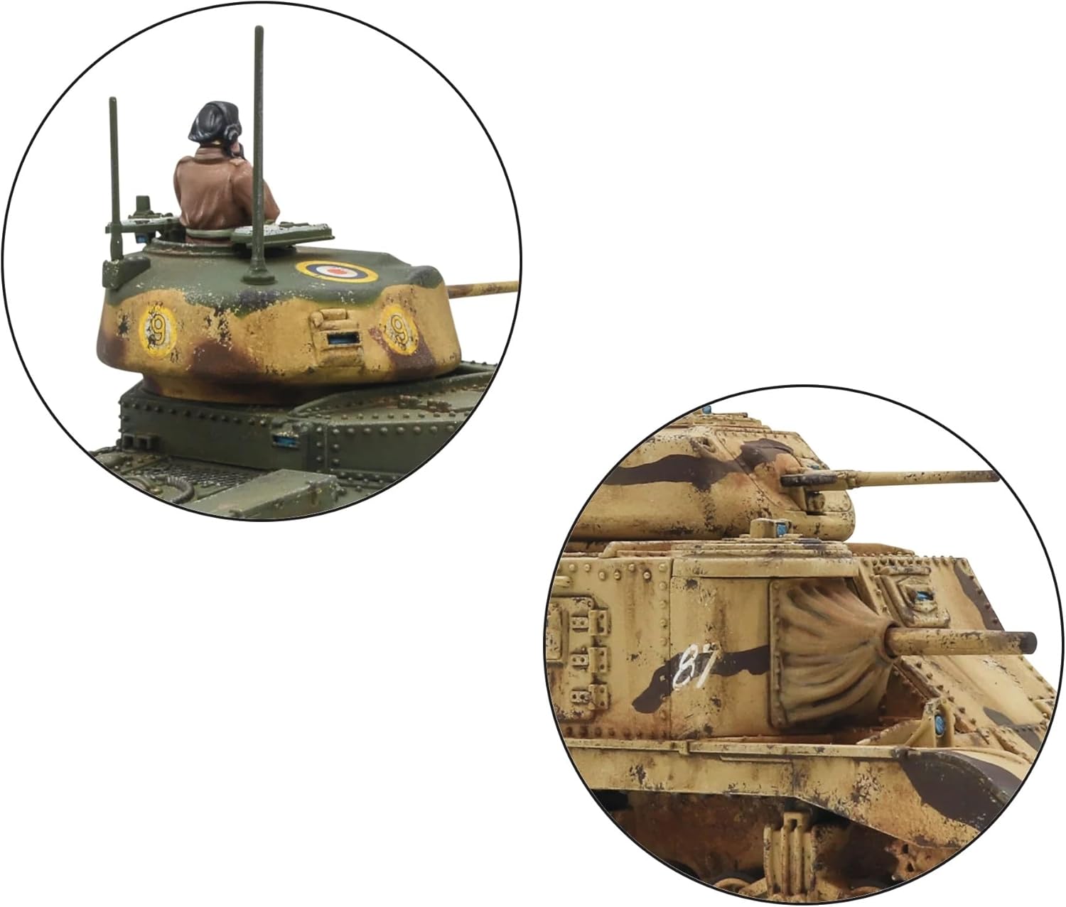 Warlord Games M3 Grant Medium Tank - 1:56 / 28mm British Army Plastic Scale Model Tank for Bolt Action Highly Detailed World War 2 Miniatures