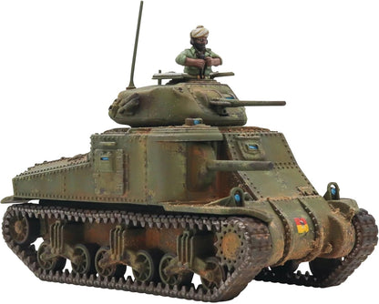 Warlord Games M3 Grant Medium Tank - 1:56 / 28mm British Army Plastic Scale Model Tank for Bolt Action Highly Detailed World War 2 Miniatures