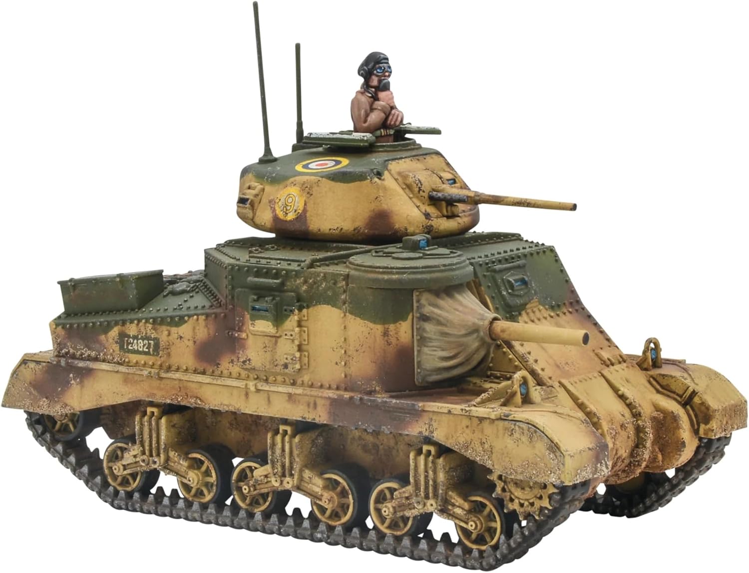Warlord Games M3 Grant Medium Tank - 1:56 / 28mm British Army Plastic Scale Model Tank for Bolt Action Highly Detailed World War 2 Miniatures