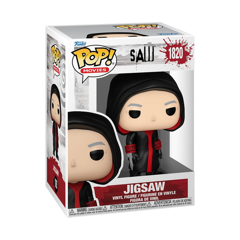 Funko Pop! Movies: Saw 10th Anniversary - Jigsaw Killer - 1/6 Quote Für Seltene Chase-Variante - Vinyl-Sammelfigur - Geschenkidee - Offizielle Handelswaren - Spielzeug Für Kinder und Erwachsene