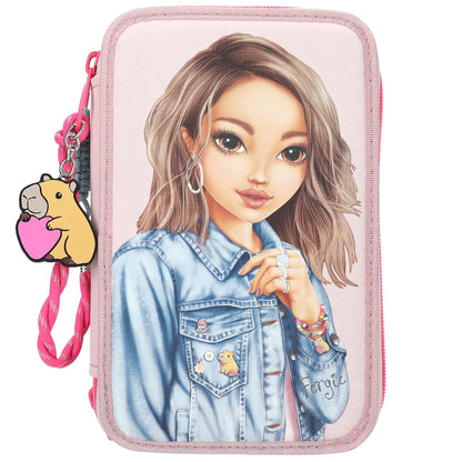 Topmodel - Topmodel Triple Pencil Case Capybara - Rose