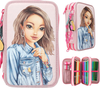 Topmodel - Topmodel Triple Pencil Case Capybara - Rose
