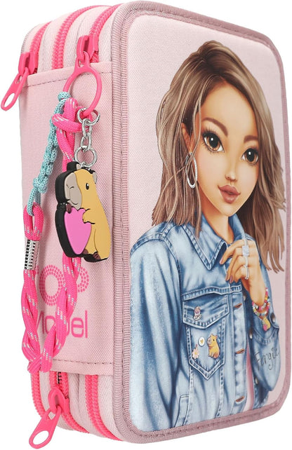 Topmodel - Topmodel Triple Pencil Case Capybara - Rose