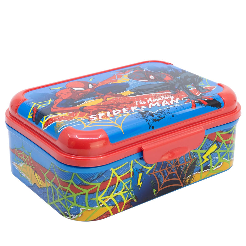 Stor - Spiderman Asker Lunch Box - Colorful - 17 X 13.5 X 6.2 Cm