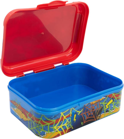 Stor - Spiderman Asker Lunch Box - Colorful - 17 X 13.5 X 6.2 Cm