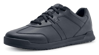 Shoes for Crews Men's Vegan Leather Slip-Resistant Work Sneakers – Comfortable, Water-Repellant, Non-Slip, Removable Insoles, Ideal for Restaurant Catering Kitchen, Chef-Footwear – Freestyle II