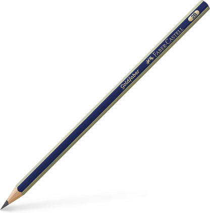 Faber-Castell Miscellaneous Goldfaber 1221 Graphite Pencil, Graphite, 2B, for Art, Craft, Drawing, Sketching, Home, School, University, Colouring