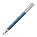 Faber-Castell 147142 - Ambition precious resin pen, blue, nib width EF, 1 fountain pen with gift box