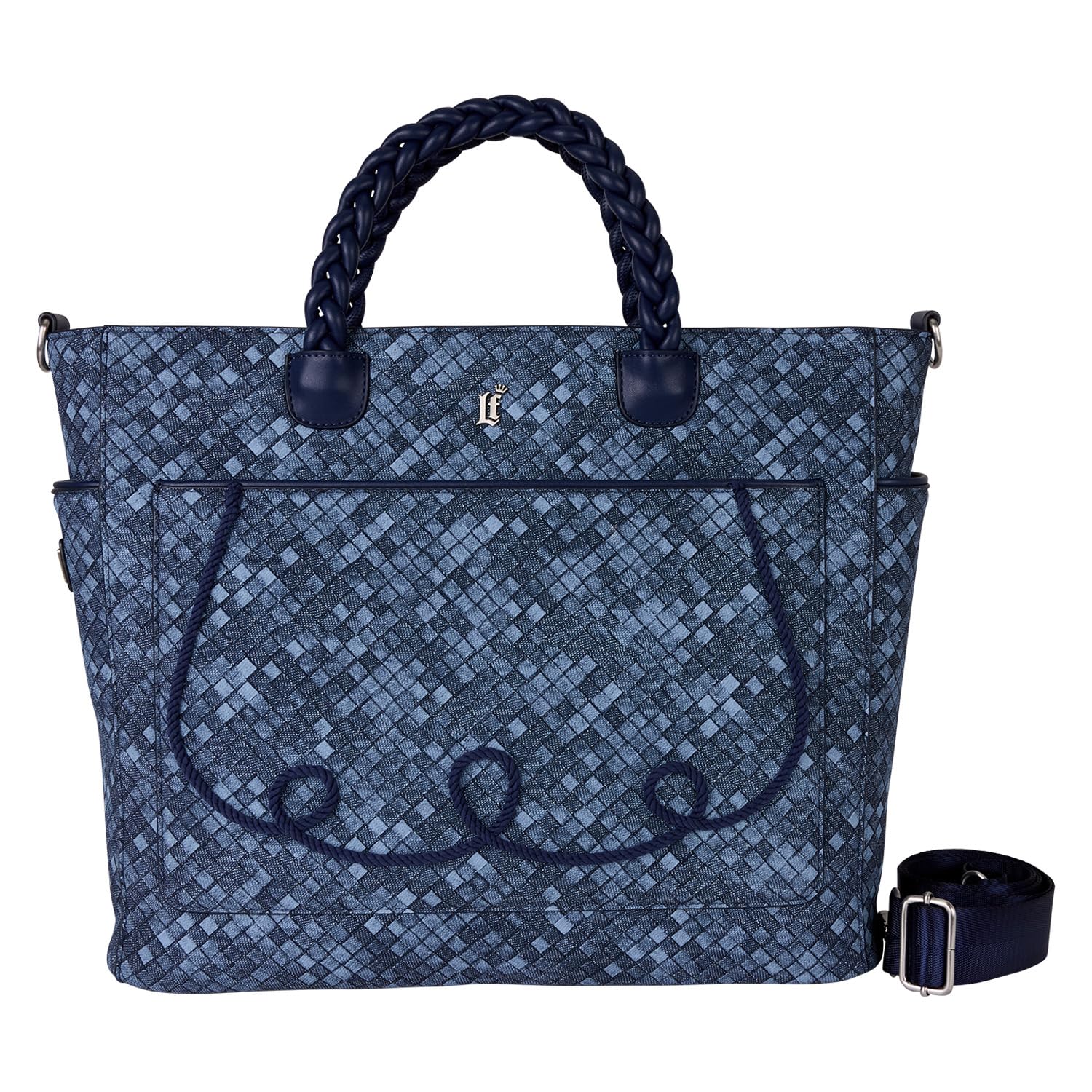 Loungefly Borsa tote convertibile in denim