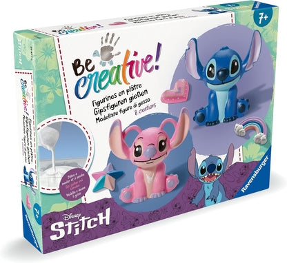 Ravensburger BeCreative Plaster Stitch - Craft Set for Children from 7 Years, Casting and Painting Plaster Figures for Girls and Boys - 23877 - Birthday Gifts, DIY Decoration