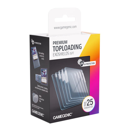 Gamegenic | Premium Toploading Exoshields 35pt (25ct) | Card Game Accessory