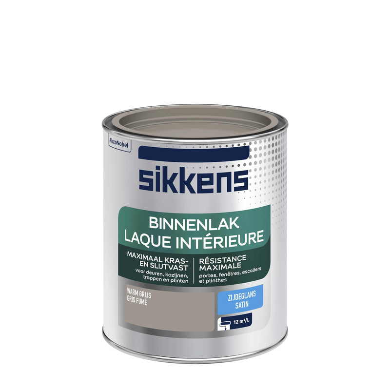 Sikkens Binnenlak - Zijdeglans - Warm Grijs - 0.75L
