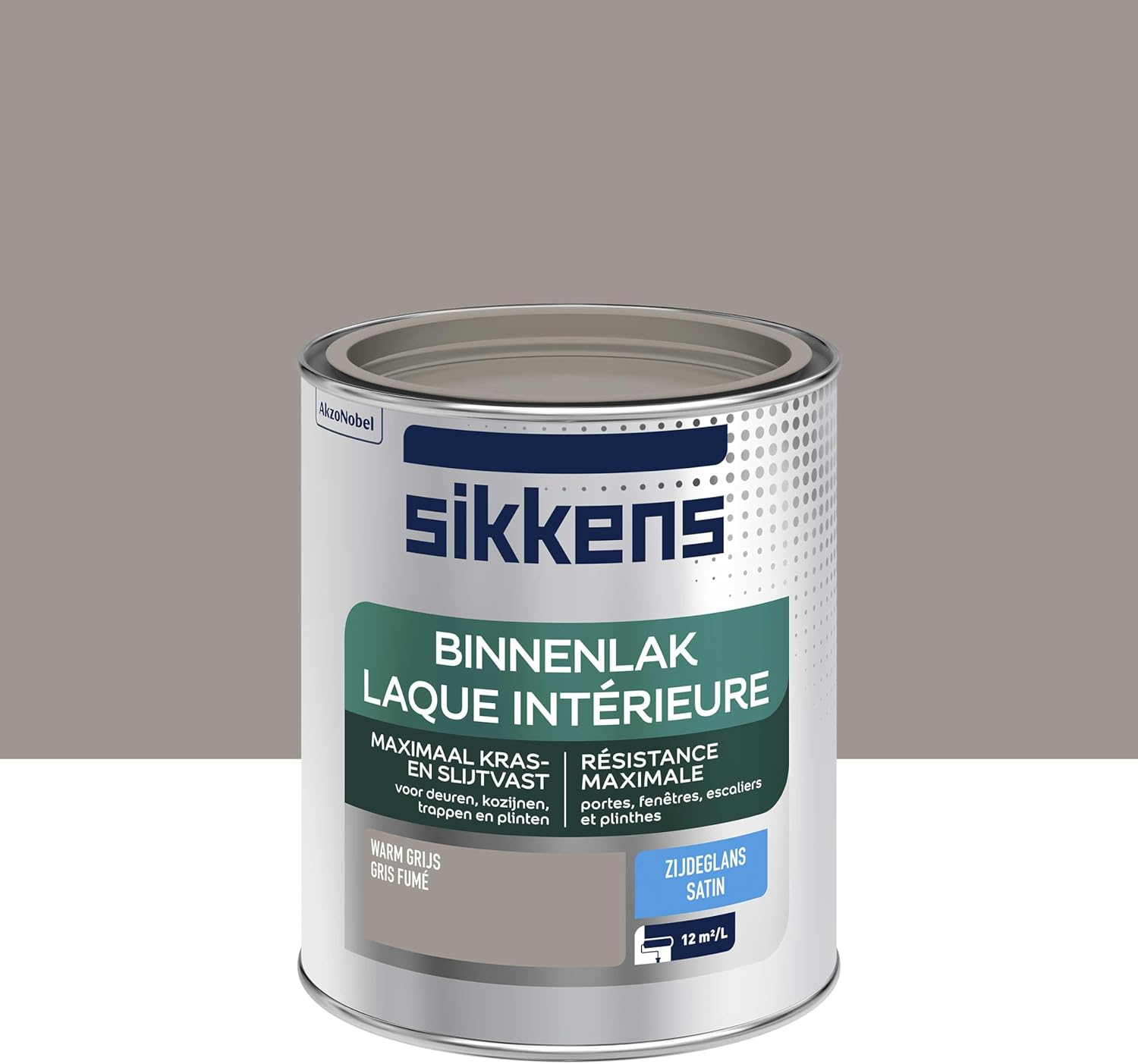 Sikkens Binnenlak - Zijdeglans - Warm Grijs - 0.75L