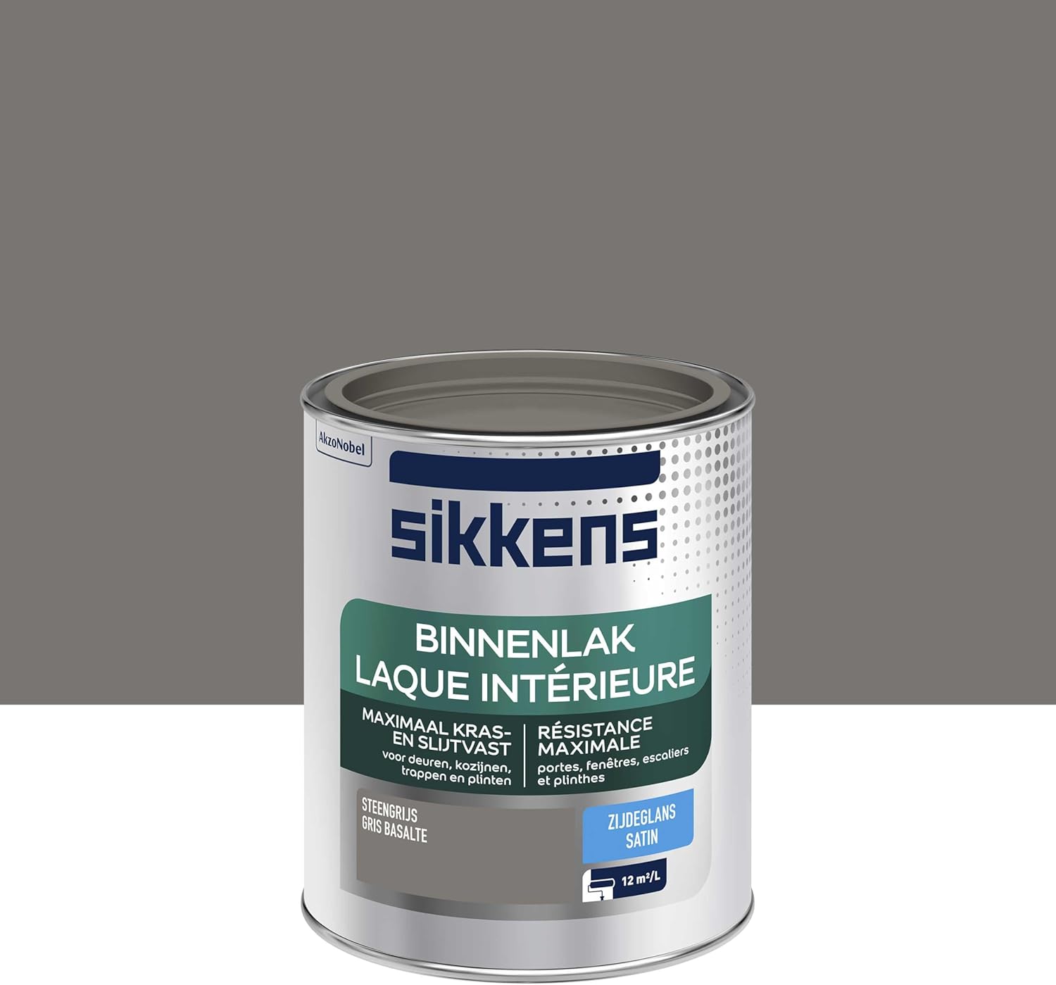 Sikkens Binnenlak - Zijdeglans - Steengrijs - 0.75L