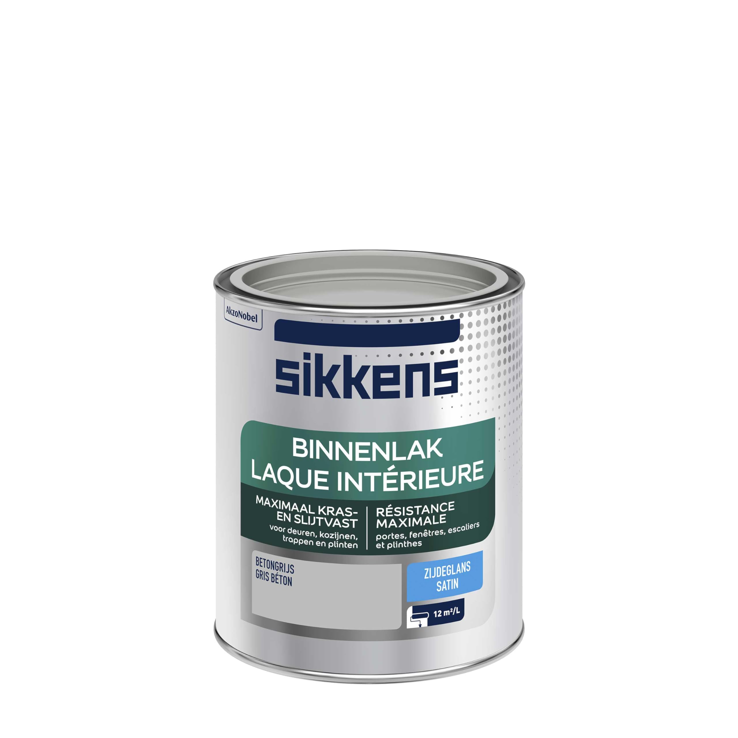 Sikkens Binnenlak - Zijdeglans - Betongrijs - 0.75L