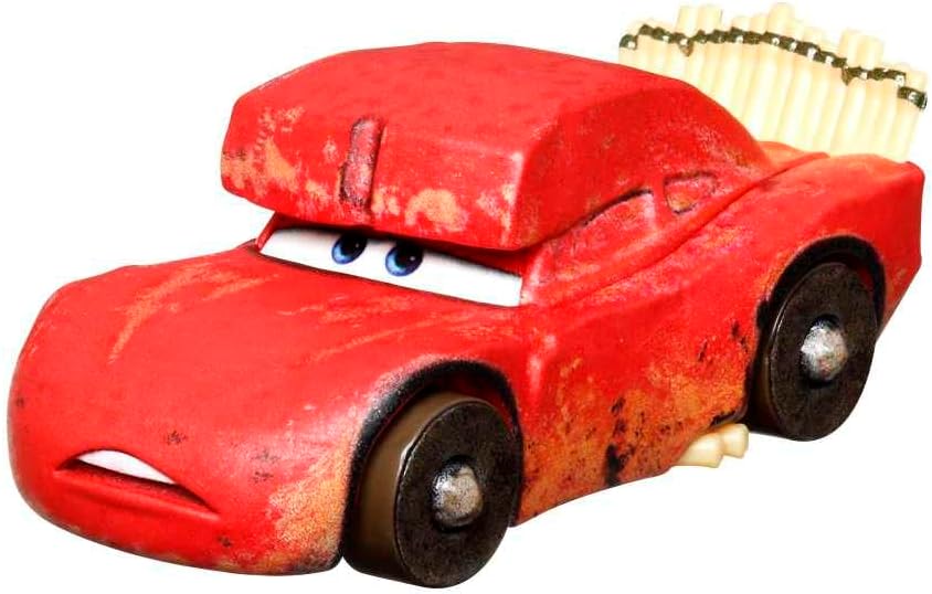 Disney Cars Mattel - Coches fundidos a presión a escala 1:55 en la cueva de carretera, Rayo McQueen