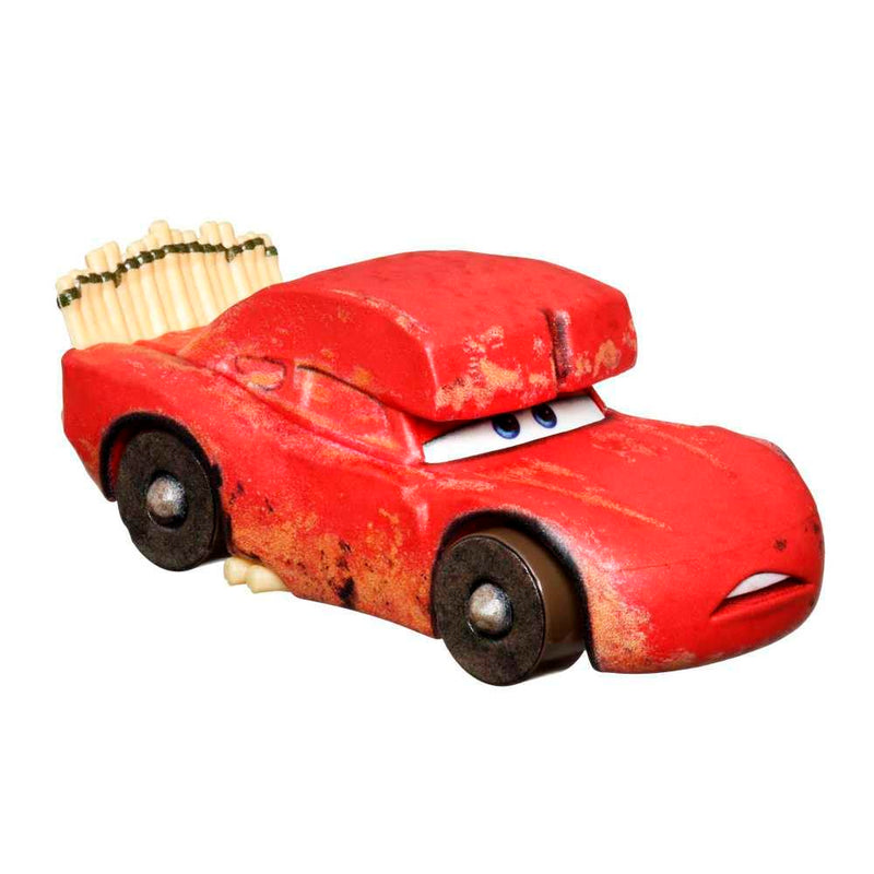 Disney Cars Mattel - Coches fundidos a presión a escala 1:55 en la cueva de carretera, Rayo McQueen