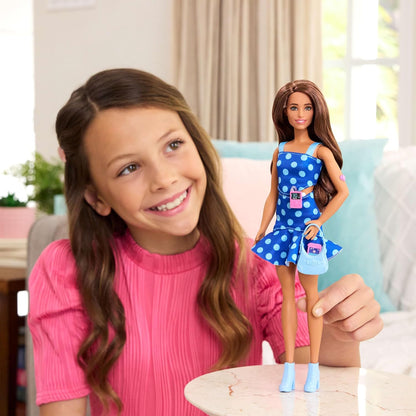Barbie - Fashionista Doll Blue Polka Dot (diabetes) (hyt97)