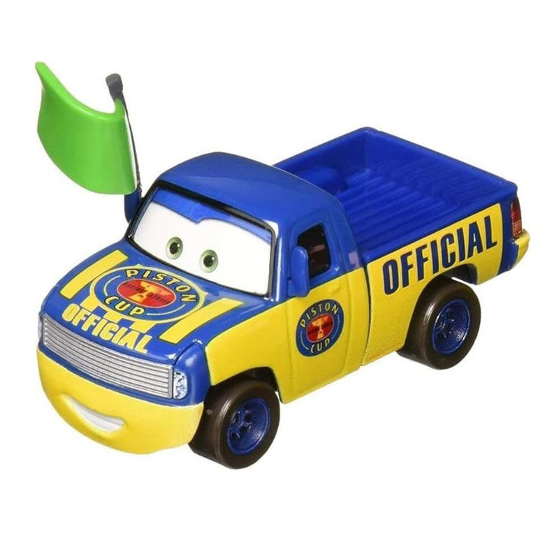 Cars Disney Pixar Metal Car 1:55 Dexter with Green Flag