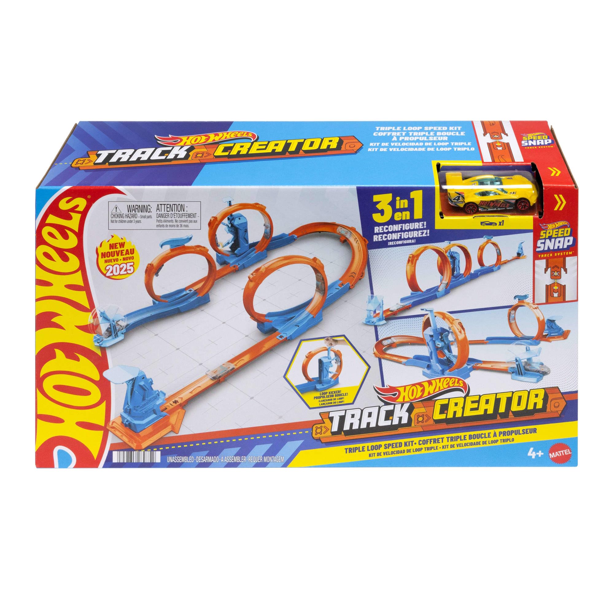 Hot Wheels - Track Creator - Triple Loop Frenzy Kit /Toys