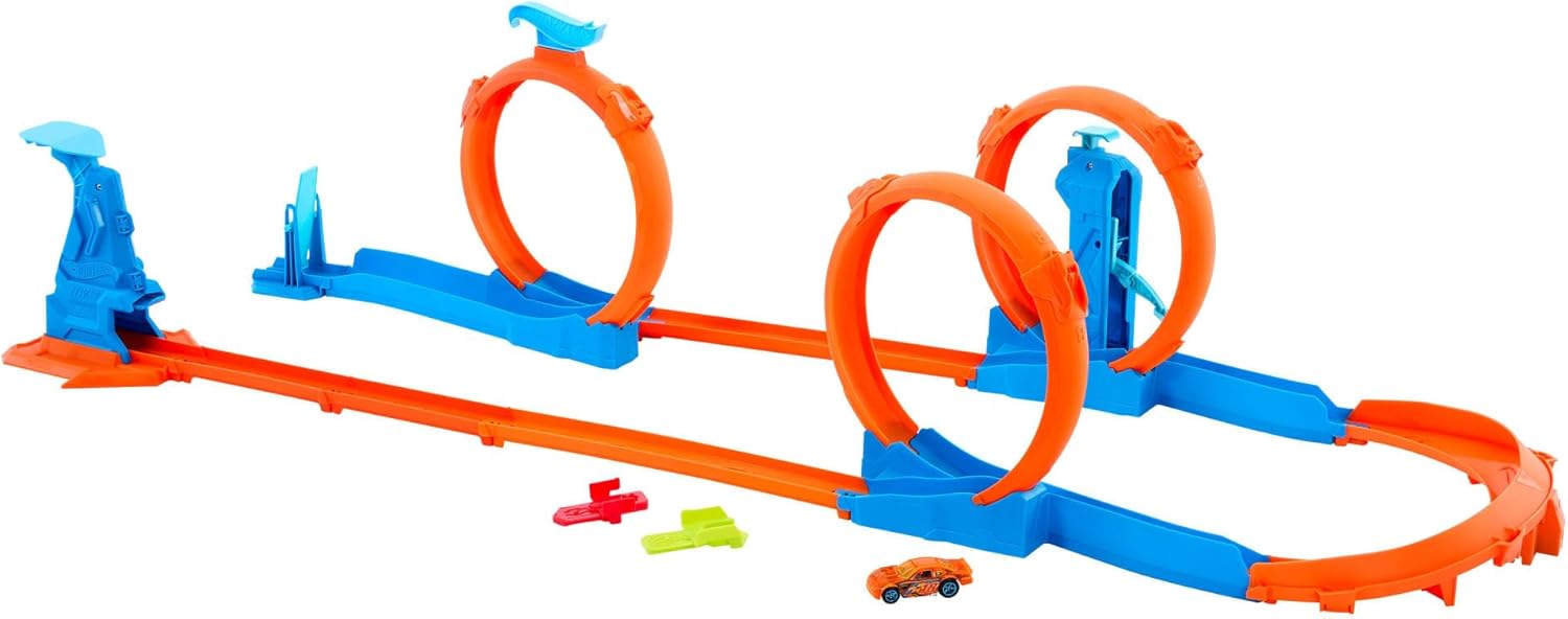 Hot Wheels - Track Creator - Triple Loop Frenzy Kit /Toys