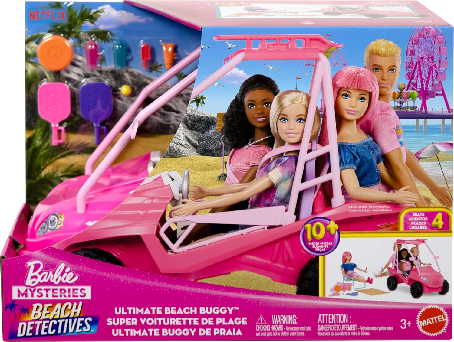 Mattel Barbie: Mysteries - Beach Detectives Barbie Beach Vehicle (Jfv68)