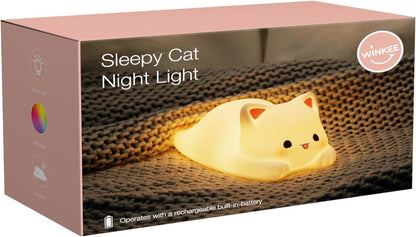 Winkee - Sleepy Cat Night Light - Compact