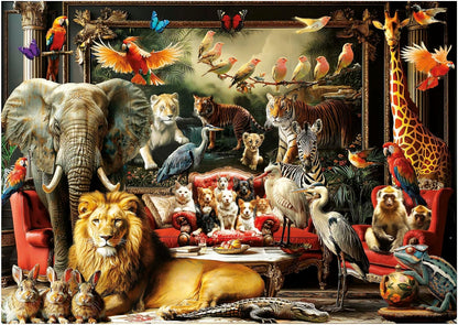 Educa - Puzzle de 1500 Piezas para Adultos | La Mansión Animal. Incluye Pegamento Fix Puzzle. Medidas: 85 x 60 cm. A Partir de 14 años (20245