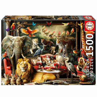 Educa - Puzzle de 1500 Piezas para Adultos | La Mansión Animal. Incluye Pegamento Fix Puzzle. Medidas: 85 x 60 cm. A Partir de 14 años (20245